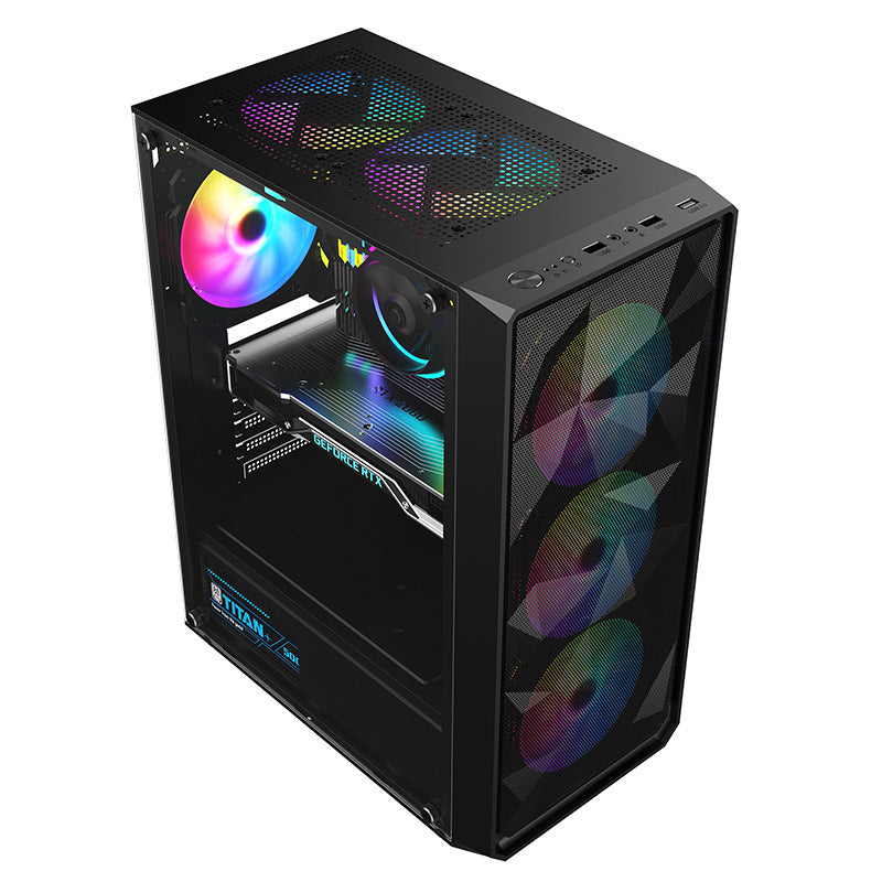Black Desktop Computer Case - product view 5
