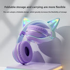Bluetooth Gaming Headset with Cat Ear Lights - product view 4