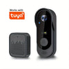 WiFi video doorbell for remote visitor monitoring