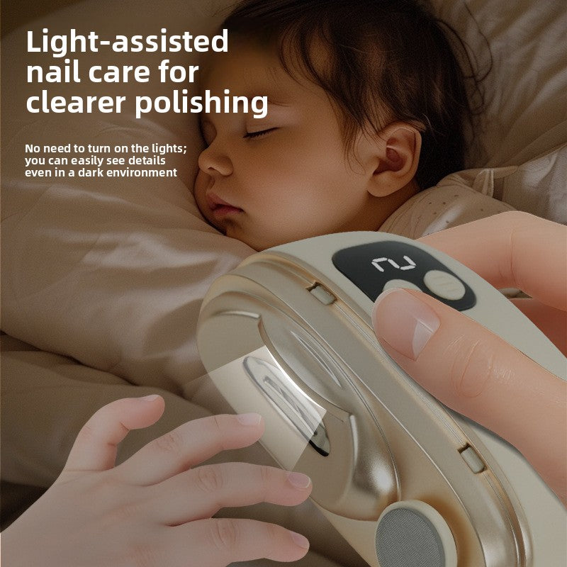2-in-1 electric nail clipper and polisher