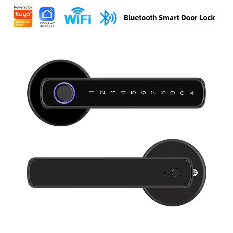 Smart Fingerprint Door Lock with Bluetooth and Key Access - product view 2