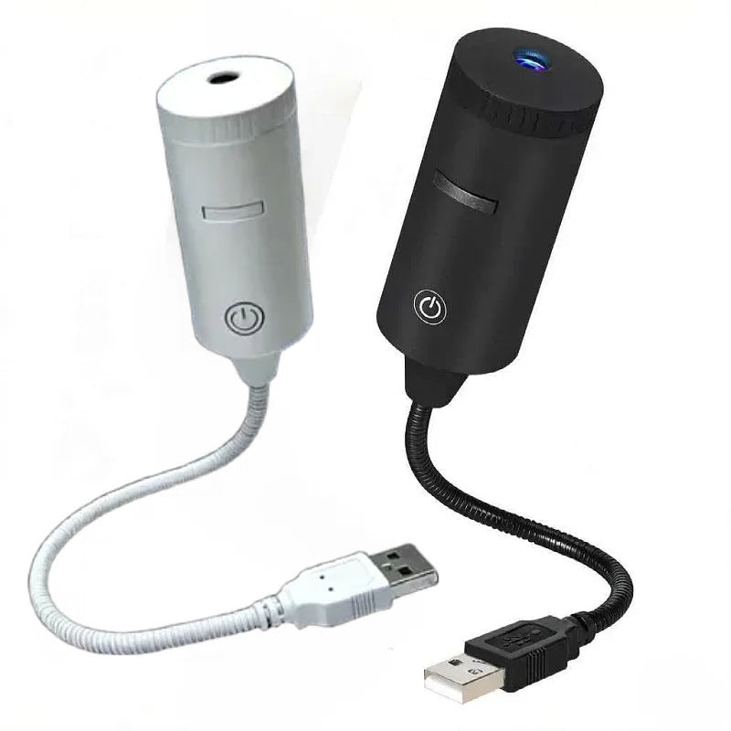 USB Starry Sky Car Roof Projector, white and black USB star projectors with flexible necks