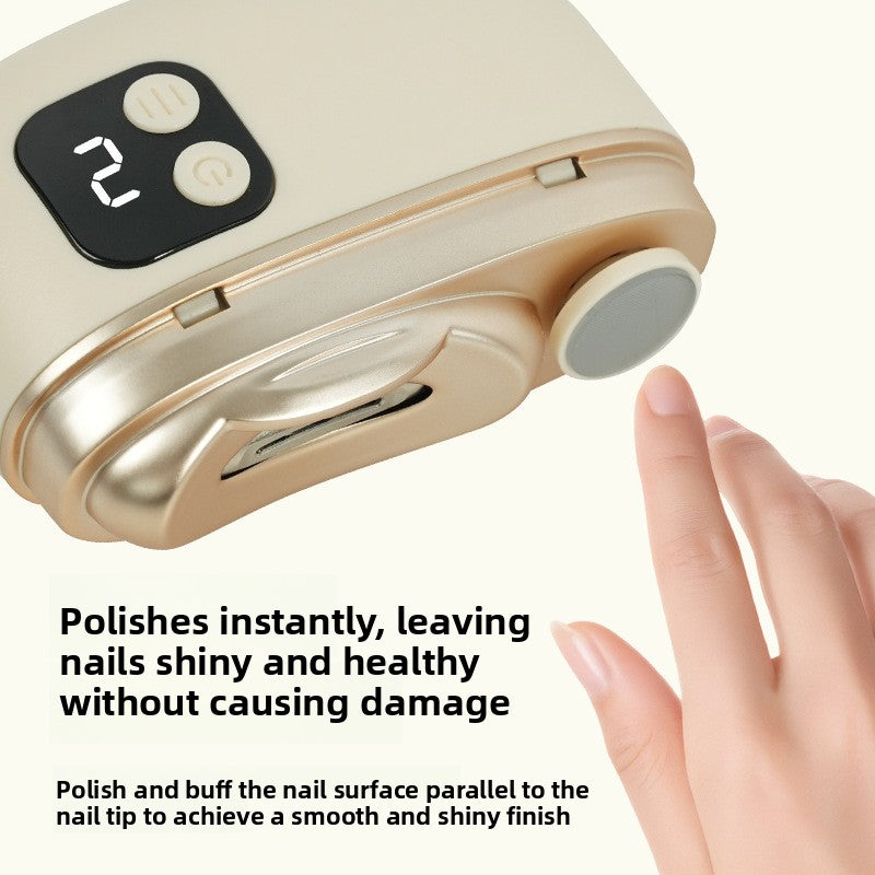 2-in-1 electric nail clipper and polisher