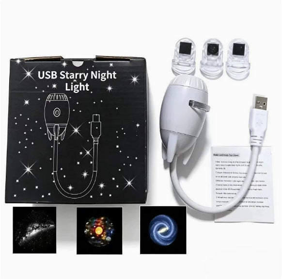 USB Starry Sky Car Roof Projector, HD model with 3 projection cards