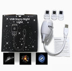 USB Starry Sky Car Roof Projector, HD model with 3 projection cards