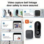 Wireless smart video doorbell for apartments and homes