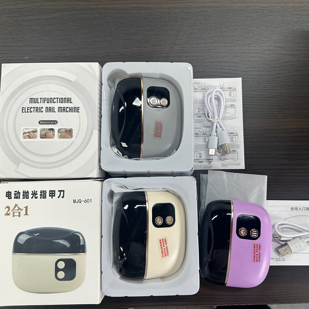 2-in-1 electric nail clipper and polisher