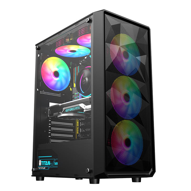 Black Desktop Computer Case - product view 1