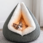 Cozy Self-Warming Cat Cave Bed