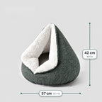 Cozy Self-Warming Cat Cave Bed